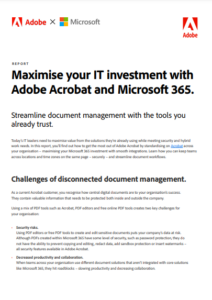 Maximize your IT investment with Adobe Acrobat and Microsoft 365 ...