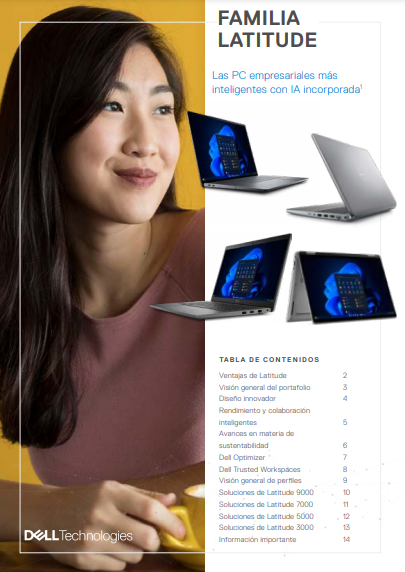 Familia Latitude: Las PC empresariales más inteligentes con IA incorporada