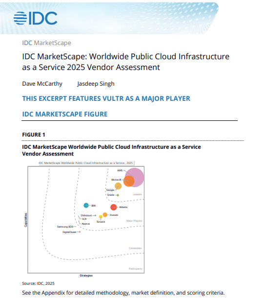 IDC MarketScape: Worldwide Public Cloud Infrastructure as a Service 2025 Vendor Assessment