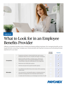 What to Look for in an Employee Benefits Provider