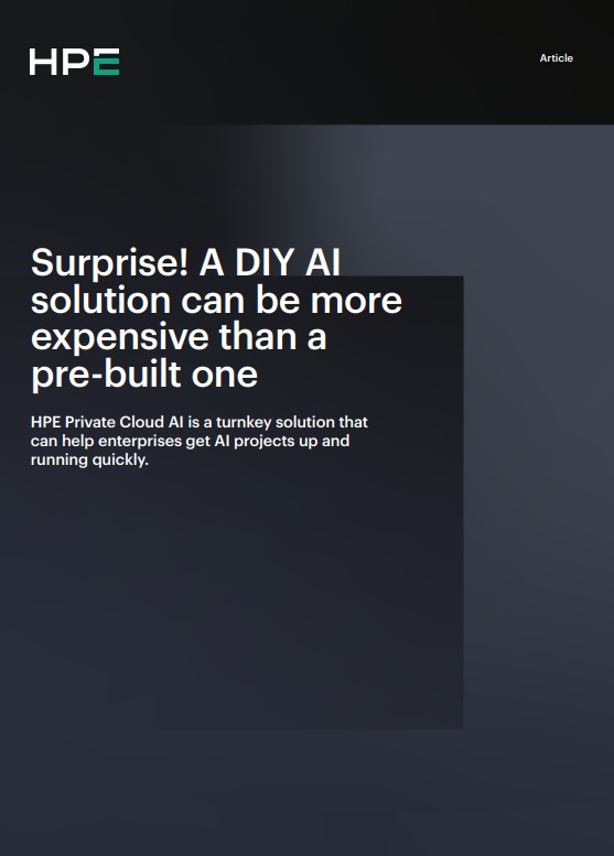 Surprise! A DIY AI solution is more expensive than a pre-built one