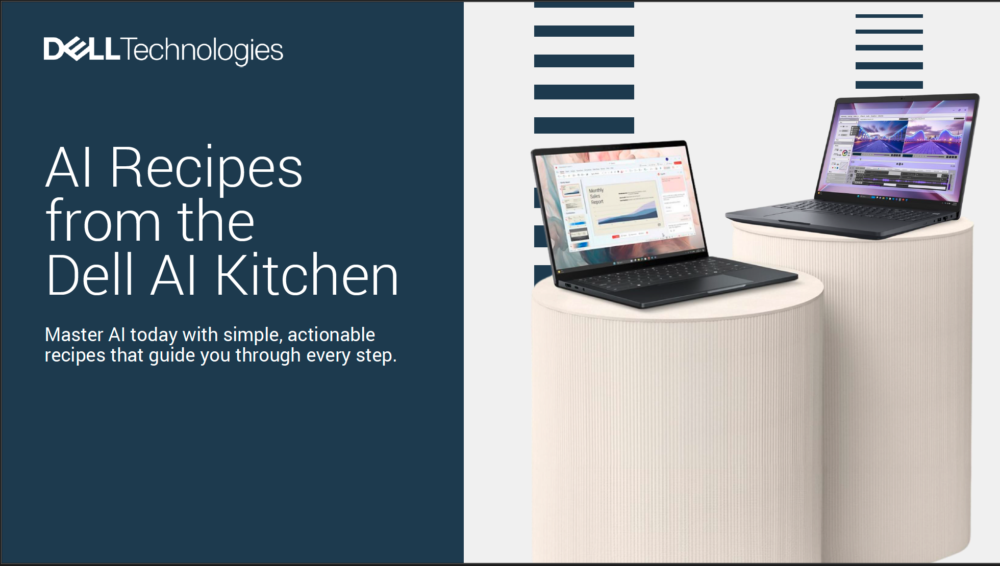 AI Recipes from the Dell AI Kitchen Brochure with Intel Core Ultra Processors