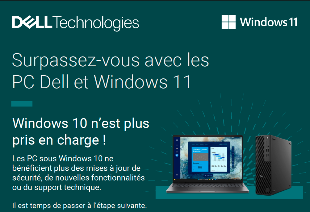 Surpassez-vous avec les PC Dell et Windows 11