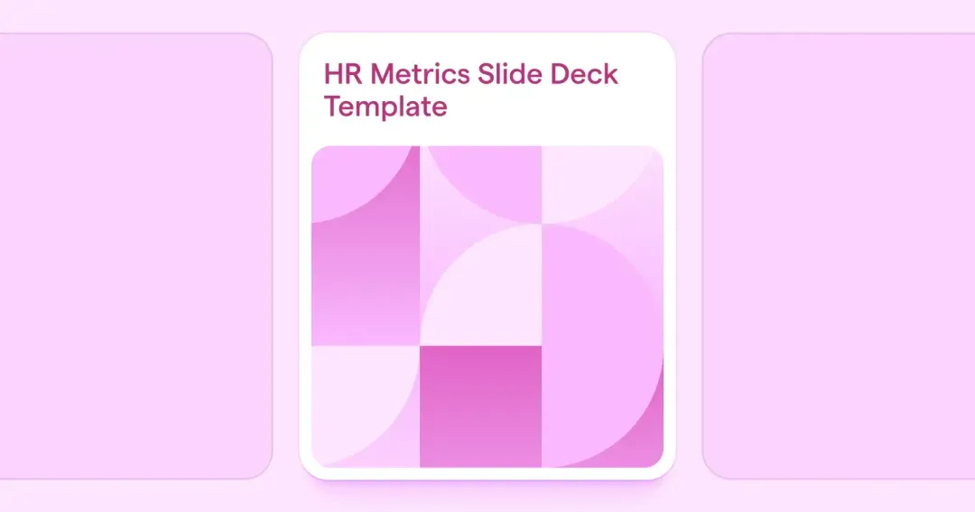 HR Metrics Slide Deck Template