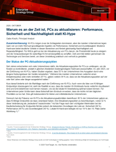 Warum es an der Zeit ist, PCs zu aktualisieren: Performance, Sicherhei...