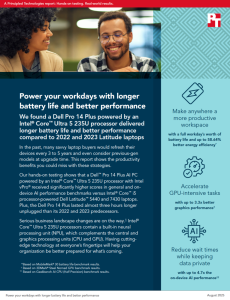 Power your workdays with longer battery life and better performance
