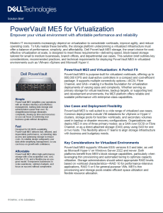 PowerVault ME5 Virtualization Solution Brief