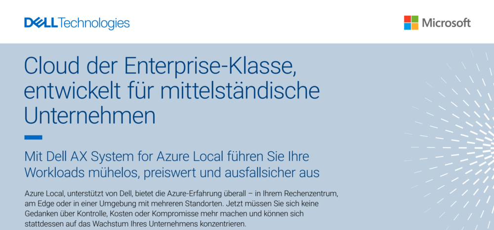 Cloud-Lösungen auf Enterprise-Niveau, geschaffen für den Mittelstand
