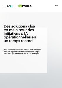 Des solutions clé en main pour des initiatives d’IA opérationnelle...