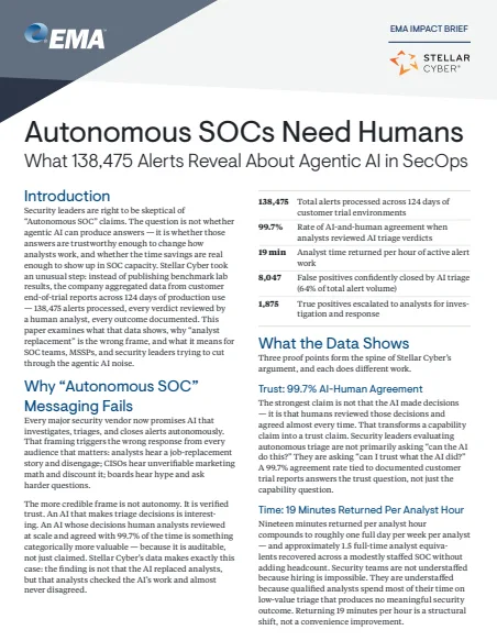 Autonomous SOCs Need Humans. What 138,475 Alerts Reveal About Agentic AI in SecOps